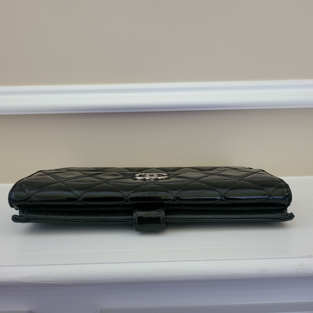 Chanel CC Briliant Flap Quilted Patent Long Wallet, Authentic.. - Picture 4 of 13